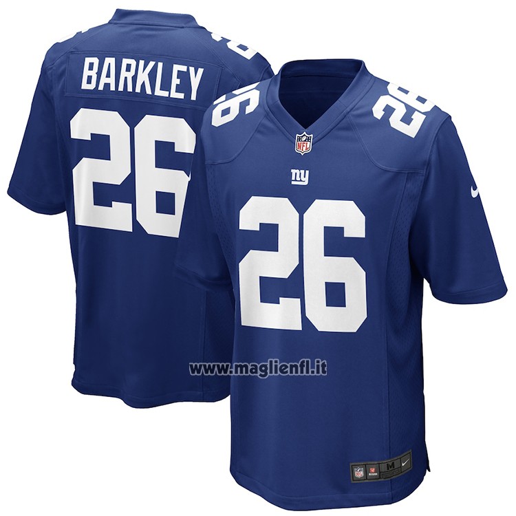 Maglia NFL Game Bambino New York Giants Saquon Barkley Blu